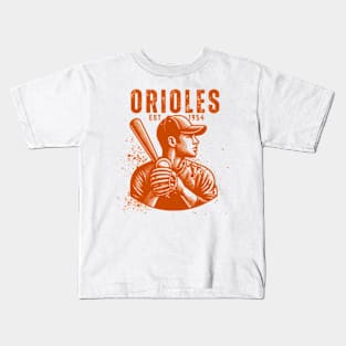 orioles baseball Kids T-Shirt